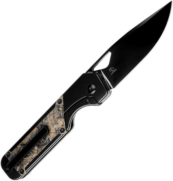 Kizer Cutlery Militaw Gold Dark Matter S45VN
