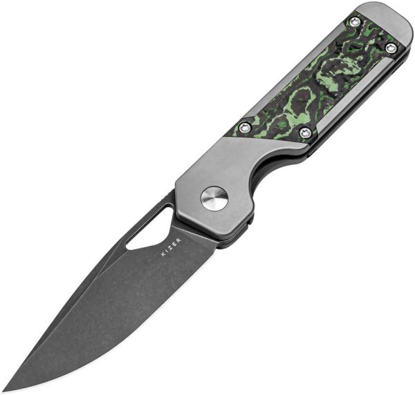 Kizer Mini Militaw Jungle Wear Carbon Framelock