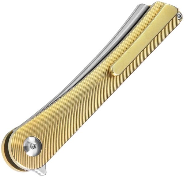 Kizer Mercury Linerlock Gold Anodized S35VN