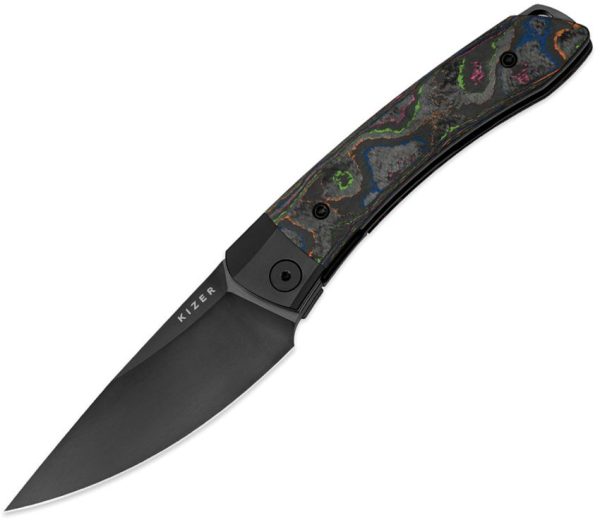 Kizer Mini Momo Linerlock S35VN Drop Point - Camo CF