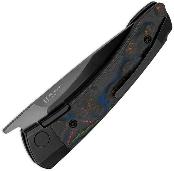 Kizer Mini Momo Linerlock S35VN Drop Point - Camo CF