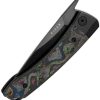 Kizer Mini Momo Linerlock S35VN Drop Point - Camo CF