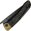 Kizer Mini MoMo Linerlock S90V DLC - Gold CF