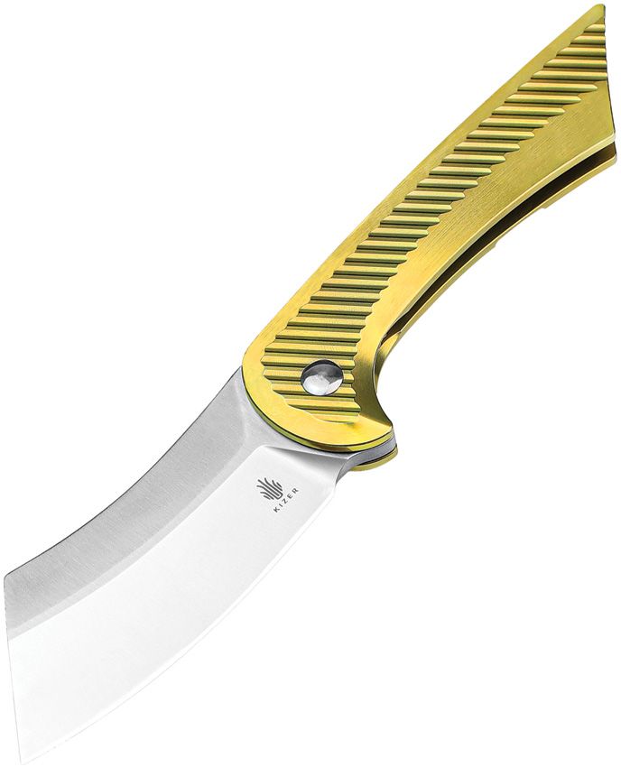 Kizer Cutlery Dawn Framelock Gold Folding Knife 3.13" CPM S35VN