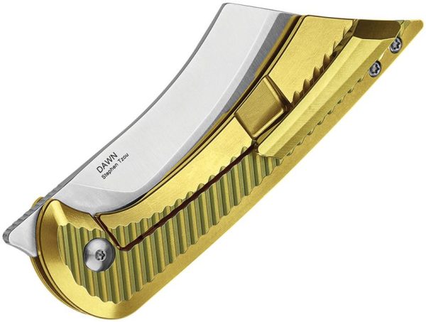 Kizer Dawn Framelock S35VN CPM Gold Titanium