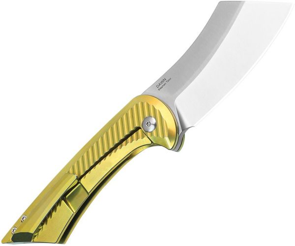 Kizer Dawn Framelock S35VN CPM Gold Titanium