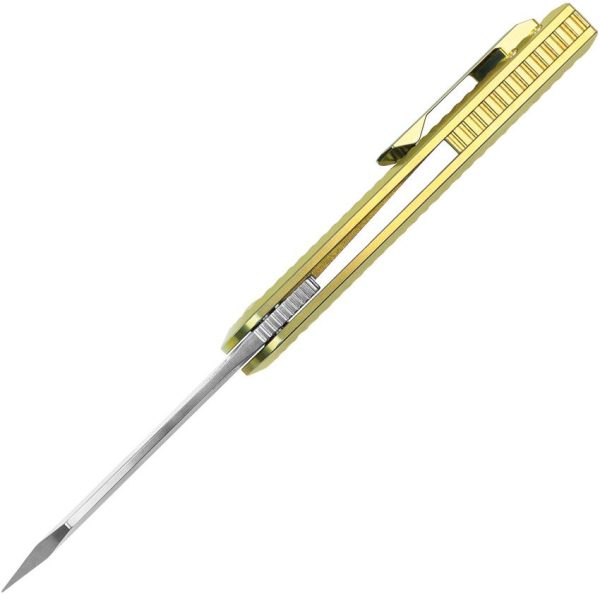 Kizer Dawn Framelock S35VN CPM Gold Titanium