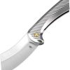 Kizer Cutlery Dawn Framelock Silver Titanium CPM S35VN