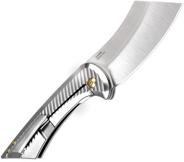 Kizer Cutlery Dawn Framelock Silver Titanium CPM S35VN