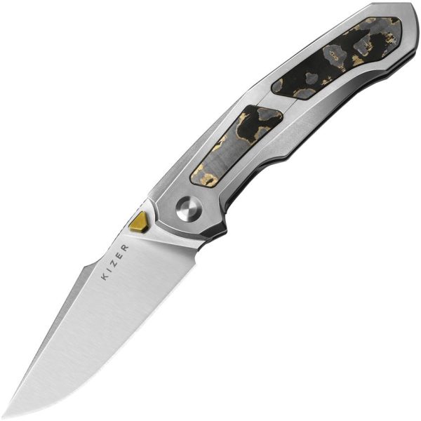 Kizer Cutlery Feweed Framelock Gold Camo Z-Wear