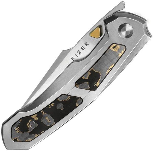 Kizer Cutlery Feweed Framelock Gold Camo Z-Wear
