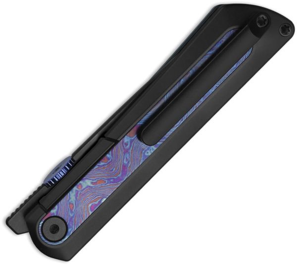 Kizer Cutlery Quoll Framelock Black DLC Timascus