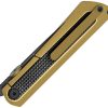 Kizer Cutlery Quoll Framelock Zirconium Gold Titanium