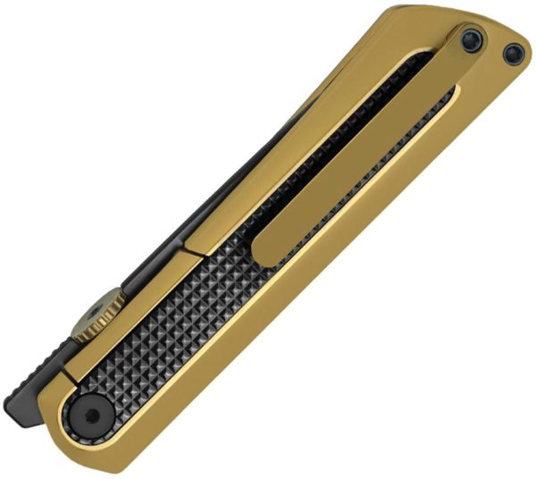 Kizer Cutlery Quoll Framelock Zirconium Gold Titanium