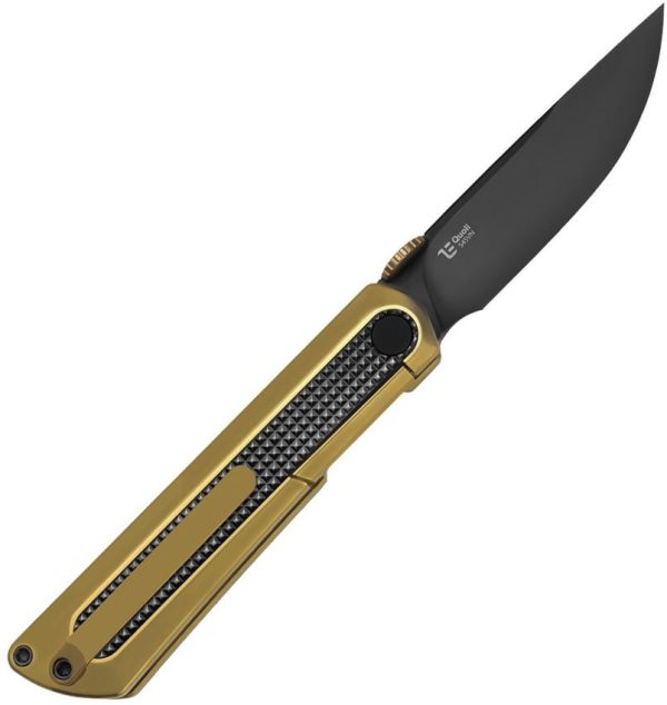 Kizer Cutlery Quoll Framelock Zirconium Gold Titanium