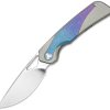 Kizer Cutlery Topsail Framelock Blue Crystal Titanium