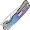 Kizer Cutlery Topsail Framelock Blue Crystal Titanium