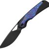 Kizer Cutlery Topsail Framelock Black DLC Timascus