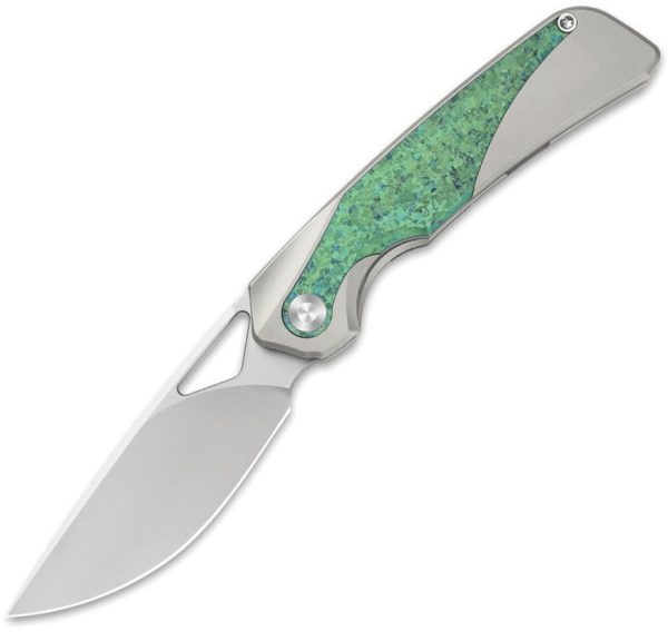 Kizer Cutlery Topsail Framelock Green Crystal Titanium