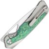 Kizer Cutlery Topsail Framelock Green Crystal Titanium