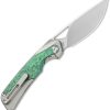 Kizer Cutlery Topsail Framelock Green Crystal Titanium