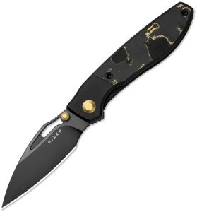 Kizer Cutlery Shrike Camo Gold DLC S45VN