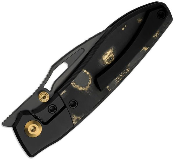 Kizer Cutlery Shrike Camo Gold DLC S45VN