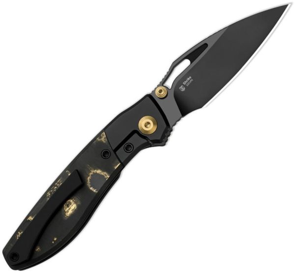 Kizer Cutlery Shrike Camo Gold DLC S45VN