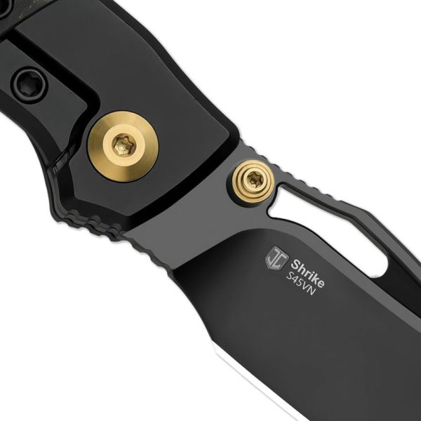 Kizer Cutlery Shrike Camo Gold DLC S45VN