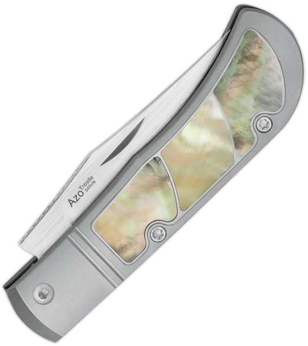 Kizer Cutlery Trestle Slip Joint - Mother of Pearl Titanium