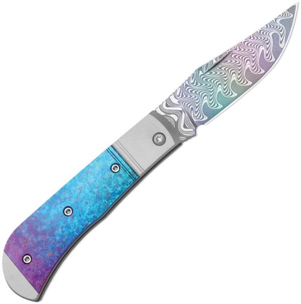 Kizer Cutlery Trestle Rainbow Damascus Slip Joint