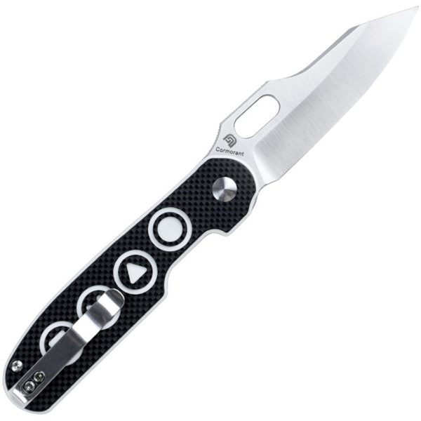 Kizer Cutlery Cormorant Button Lock - Symbols G10