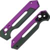 Kizer Hyper Handle Scales - Purple & Green Aluminum
