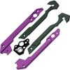 Kizer Hyper Handle Scales - Purple & Green Aluminum
