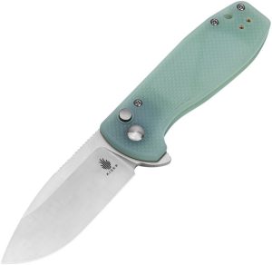 KIL3002A2.jpg Kizer Amicus Button Lock Jade G10 9Cr18MoV