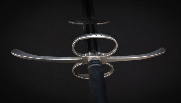 Kingston Arms Great Sword 1566 Steel 39.5" Blade Black Handle