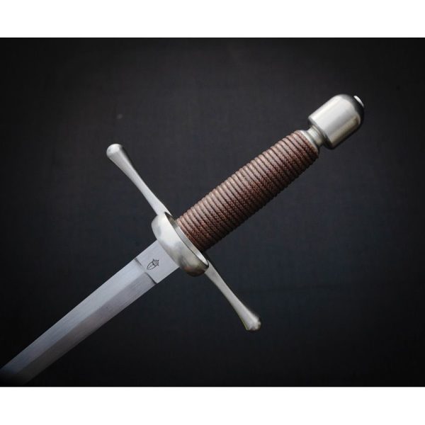 Kingston Arms Main Gauche Fixed Blade 11" Satin Stainless Steel