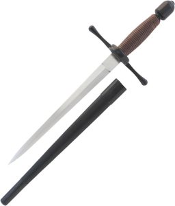 Kingston Arms Main Gauche Rapier Black Fixed Blade Sword