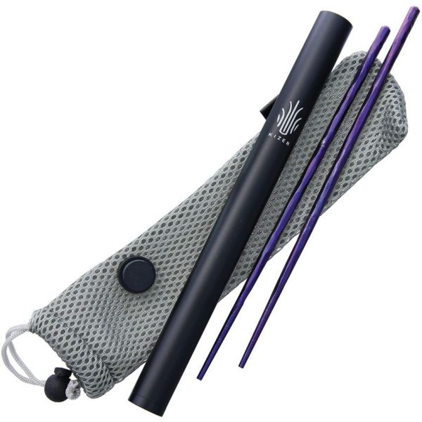 Kizer Cutlery Chopsticks Titanium Purple Anodized