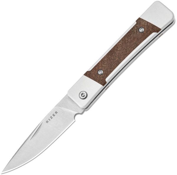 Kizer Little Grand Slip Joint Nitro V Wood Inlay