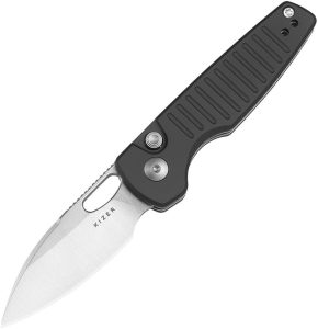 Kizer Parakeet Button Lock - Black Aluminum Handle