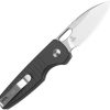 Kizer Parakeet Button Lock - Black Aluminum Handle