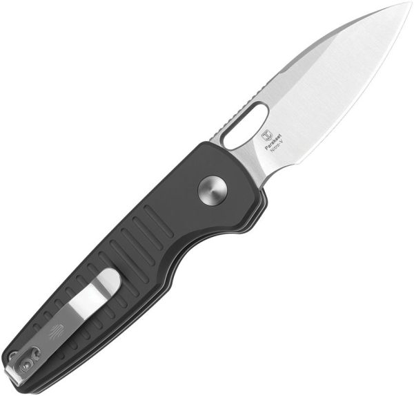 Kizer Parakeet Button Lock - Black Aluminum Handle