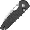 Kizer Parakeet Button Lock - Black Aluminum Handle
