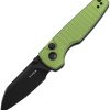 Kizer Parakeet Button Lock - Green Aluminum Handle