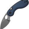 Kizer Cutlery Microbe Button Linerlock Folding Knife Blue