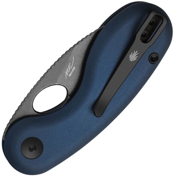 Kizer Cutlery Microbe Button Linerlock Folding Knife Blue