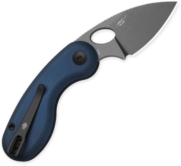 Kizer Cutlery Microbe Button Linerlock Folding Knife Blue