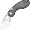 Kizer Cutlery KIV2742A2 Folding Knife with Satin Drop Point Blade