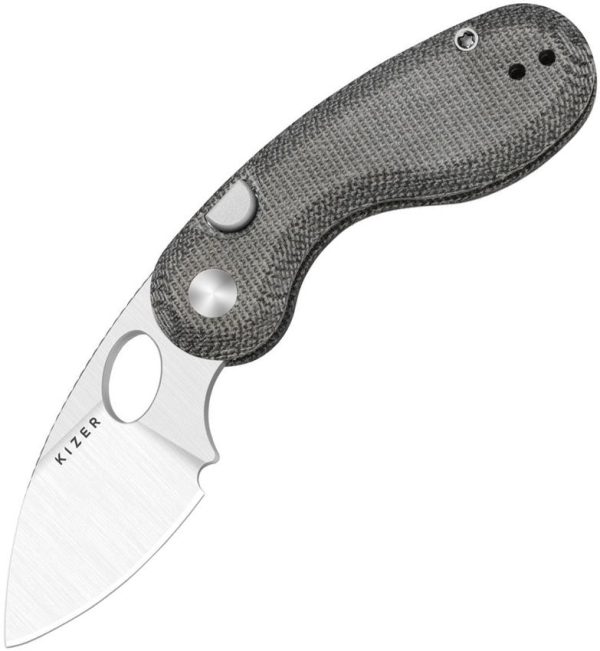 Kizer Cutlery KIV2742A2 Folding Knife with Satin Drop Point Blade